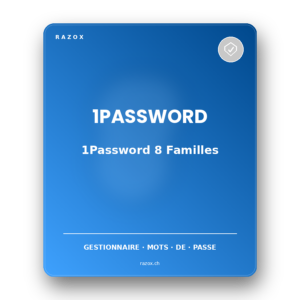 1Password 8 Familles (5 utilisateurs) 1 an