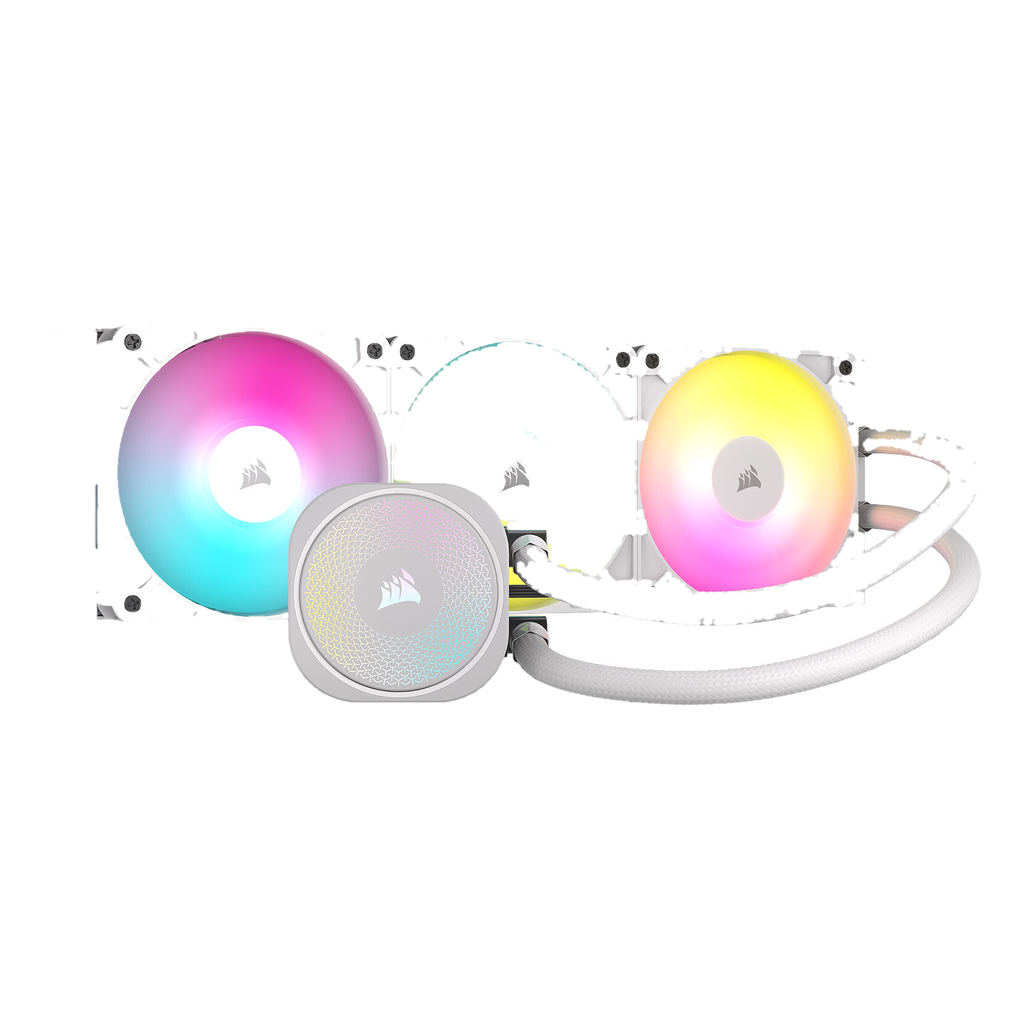 Corsair Nautilus 360 RS ARGB — Blanc