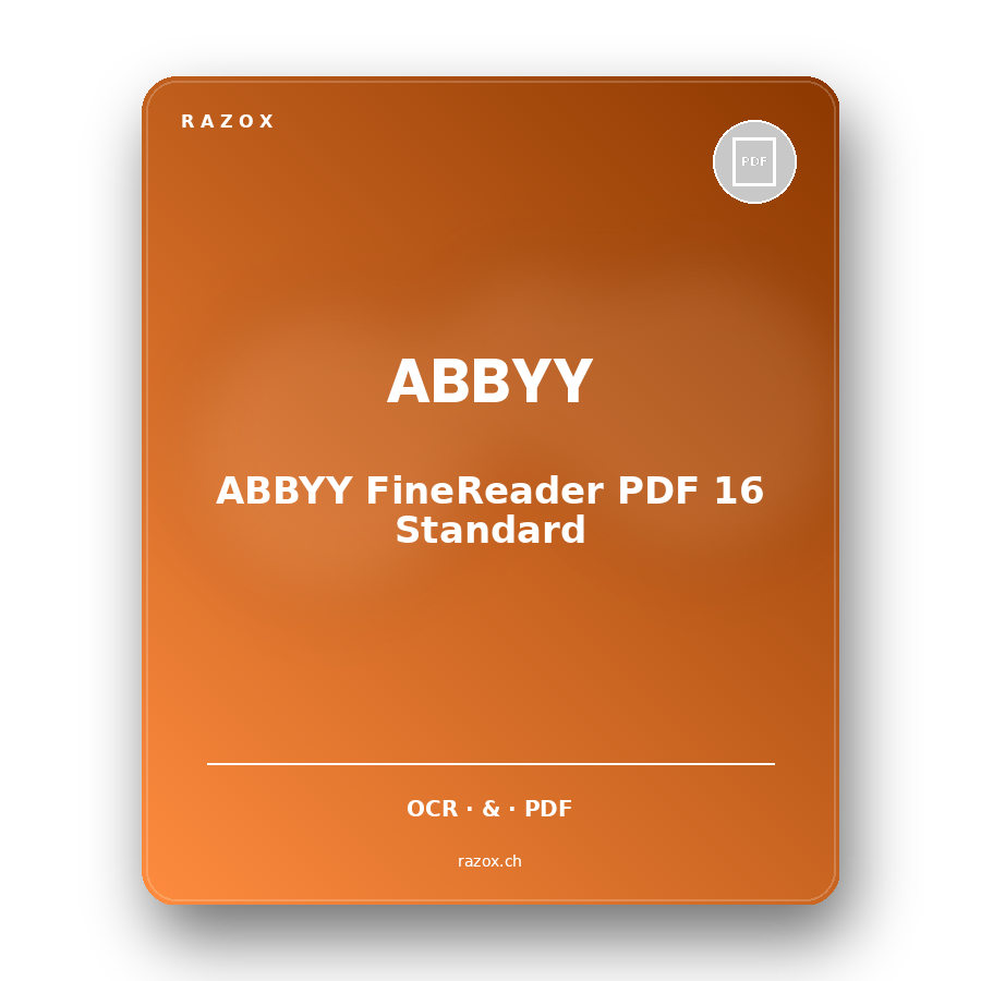 ABBYY FineReader PDF 16 Standard Edition
