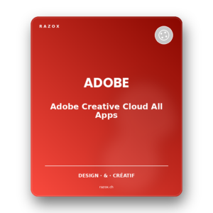 Adobe Creative Cloud All Apps 1 utilisateur 1 an