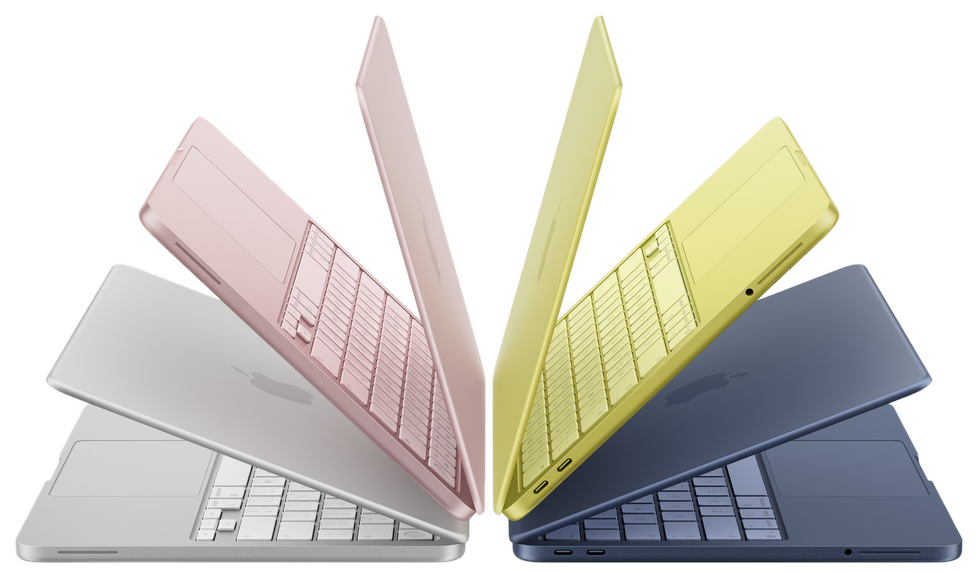 Apple MacBook Neo (2026) Touch ID — Rose poudré · 8 Go / 512 Go (MHFJ4FN/A) — vue 3/4