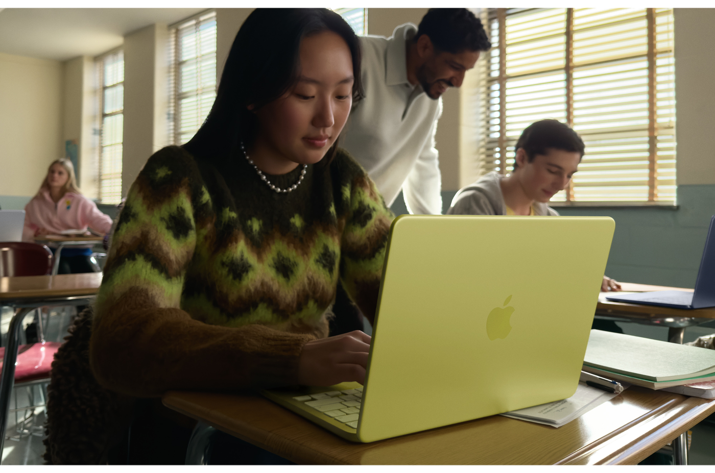 Apple MacBook Neo (2026) Touch ID — Indigo · 8 Go / 512 Go (MHFG4FN/A) — vue clavier