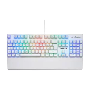 The G-Lab Keyz Rubidium - Outemu Red - Blanc