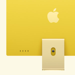 Apple iMac M4 yellow vue arrière