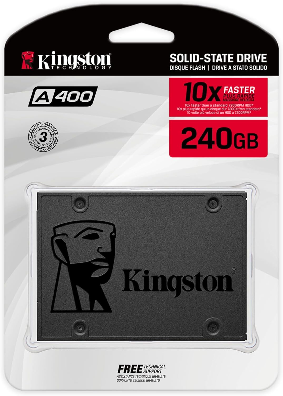 Kingston A400 240GB packaging