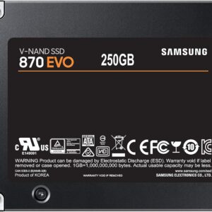 Samsung 870 EVO 250 Go - verso