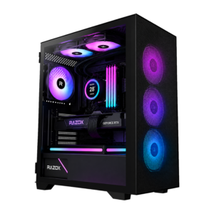 Boîtier PC gaming Razox Polar V1 mesh 6 ventilateurs ARGB