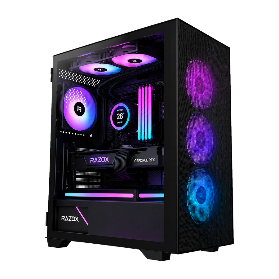 Boîtier PC gaming Razox Polar V1 mesh 6 ventilateurs ARGB