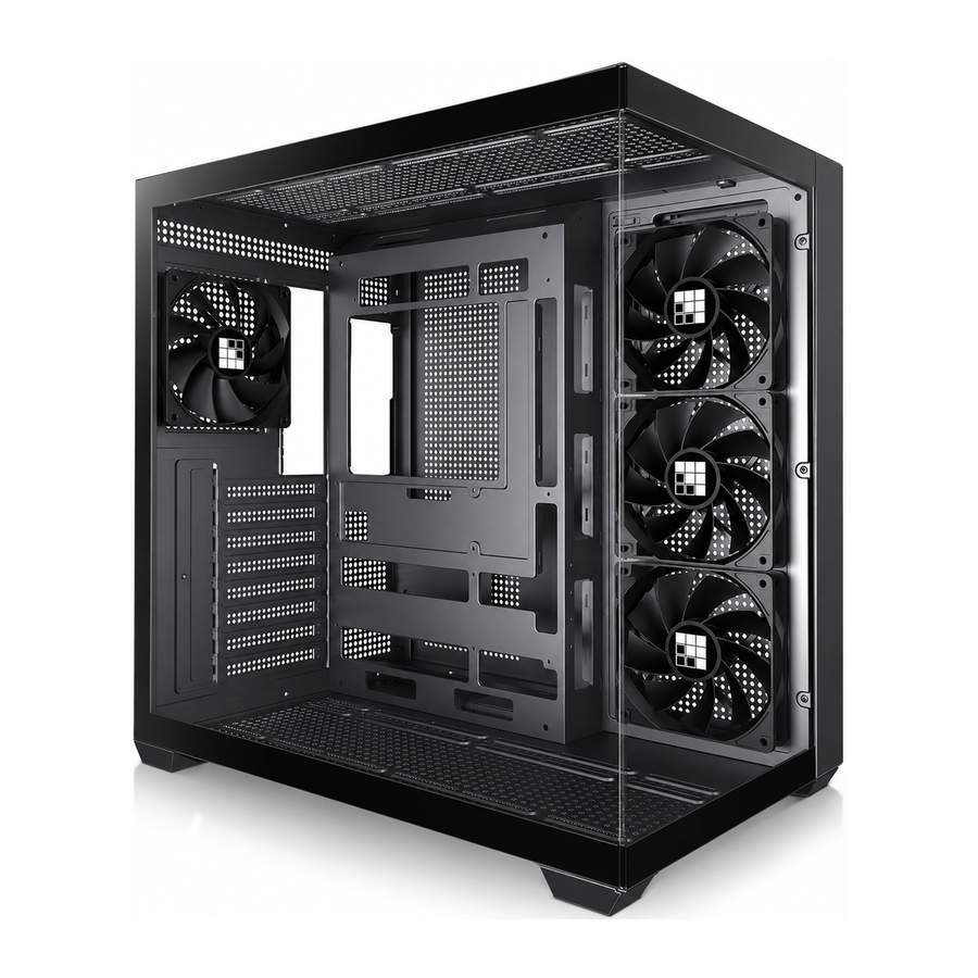 Boîtier PC Razox Onyx V1 noir verre panoramique 4 ventilateurs PWM