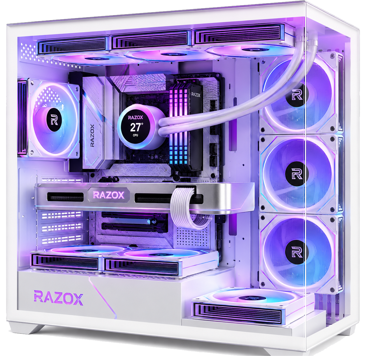 Razox Glacier V1 — boîtier PC gaming Razox